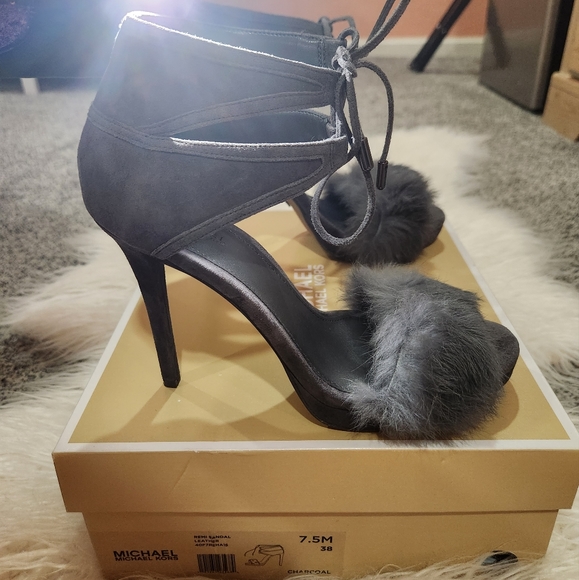 MK Remi and Suede Sandal - Picture 5 of 14